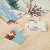 スキーロッジスノーマウンテン1014 pcsパズル ジグソーパズル (側面)