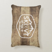 スキーヴァーモント素朴なジェイピークStowe Killingtonの木 アクセントクッション (裏面(縦))