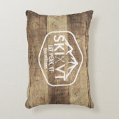 スキーヴァーモント素朴なジェイピークStowe Killingtonの木 アクセントクッション (正面(垂直))