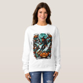 スキー不気味の光景 スウェットシャツ (正面フル)