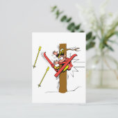 スキー事故 ポストカード (スタンド正面)