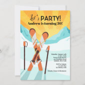 スキー交差招待状 招待状 (正面)