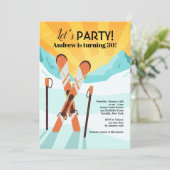 スキー交差招待状 招待状 (スタンド正面)