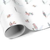 スキー休暇 ラッピングペーパー (ロールコーナー)