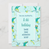 スキー休暇 現代スキー ファンスノーパーティー 招待状 (正面)