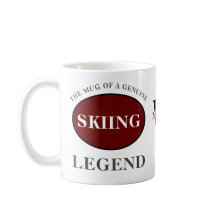 スキー伝説モノグラムあなたの名前を追加誕生日