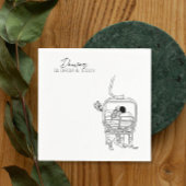 スキー冬のウェディングカクテルナプキン スタンダードカクテルナプキン