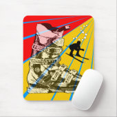 スキー冬季スポーツのマウスパッドのスキーブーツ マウスパッド (マウス)