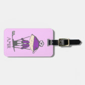 スキー可愛い人 ラゲッジタグ (正面横)