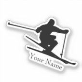スキー名ステッカー シール (正面)