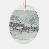 スキー国のオーナメント セラミックオーナメント (右)