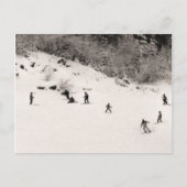 スキー場おもしろい ポストカード (正面)