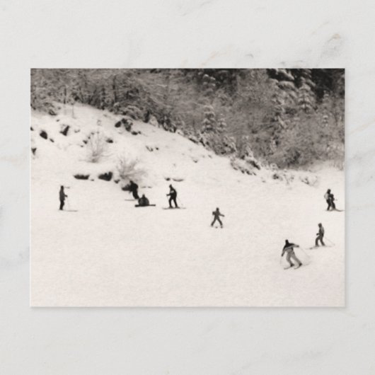 スキー場おもしろい ポストカード (正面)