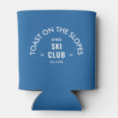 スキー場での陽気なアフタースキー・クラブ　スカイ・ブルー 缶クーラー (裏面)