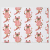 スキー場で花嫁を目指すピンクをテーマにしたドレス 薄葉紙 (正面)