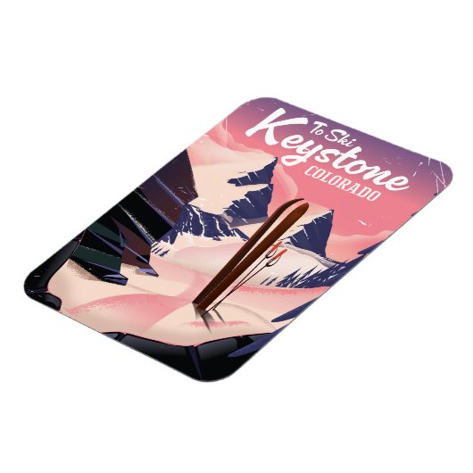 スキー場にキーストーン マグネット (左側)