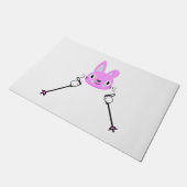 スキー場のあるウサギ ドアマット (アングル)