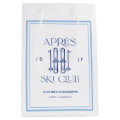 スキー場のアフタースキー・クラブ ウィンタースキー・バチェロレッテ・パーティー ミディアムペーパーバッグ (正面)