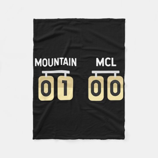 スキー場のスノーボード傷害Mclよく回復する フリースブランケット (正面)