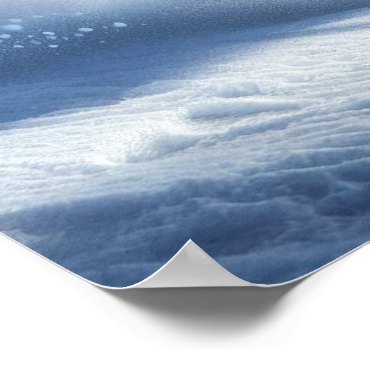 スキー場のポスターに乗った男性 ポスター (角)