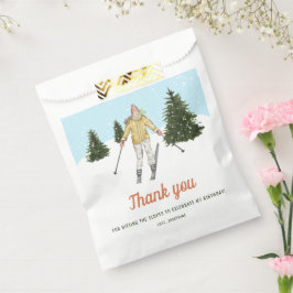 スキー場の女の子 スキーバースデーありがとう フェイバーバッグ