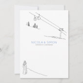 スキー場の恋人たち 雪の山々 招待状 (正面)