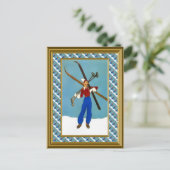 スキー場の準備ができている ポストカード (スタンド正面)