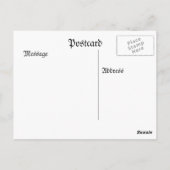 スキー場の準備ができている ポストカード (裏面)