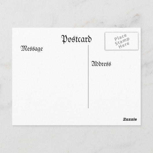 スキー場の準備ができている ポストカード (裏面)