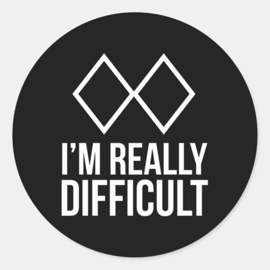 スキー場は本当に難しい ラウンドシール (正面)