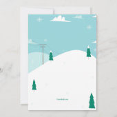 スキー場への招待状 招待状 (裏面)