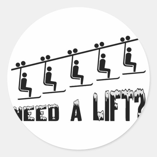 スキー場を必要とする ラウンドシール (正面)