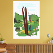 スキー場 キャンバスプリント (インサイチュ (リビング))