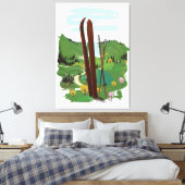 スキー場 キャンバスプリント (インサイチュ (寝室))