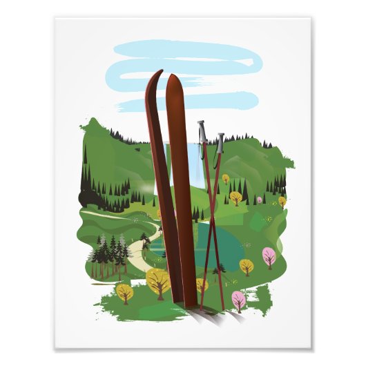 スキー場 フォトプリント            (正面)