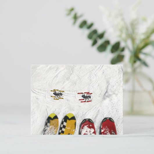 スキー場 ポストカード (スタンド正面)