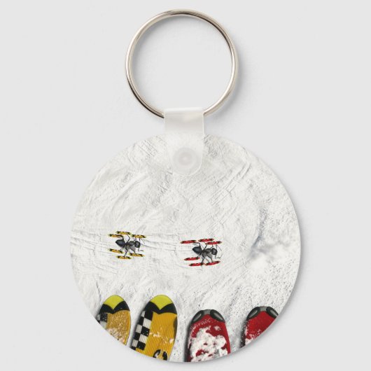 スキー場，通過 キーホルダー (正面)