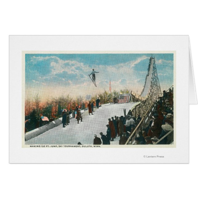 スキー大会のジャンプ (正面横)