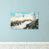 スキー大会のジャンプ キャンバスプリント (インサイチュ (ウッドフロア))