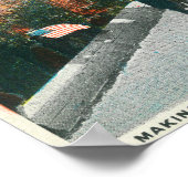 スキー大会のジャンプ ポスター (角)