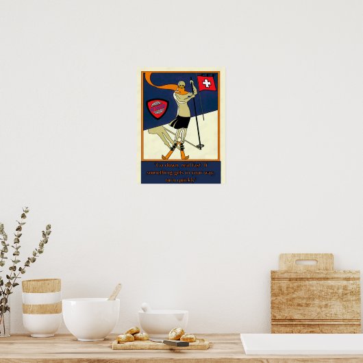 スキー大学ポスター ポスター (キッチン)