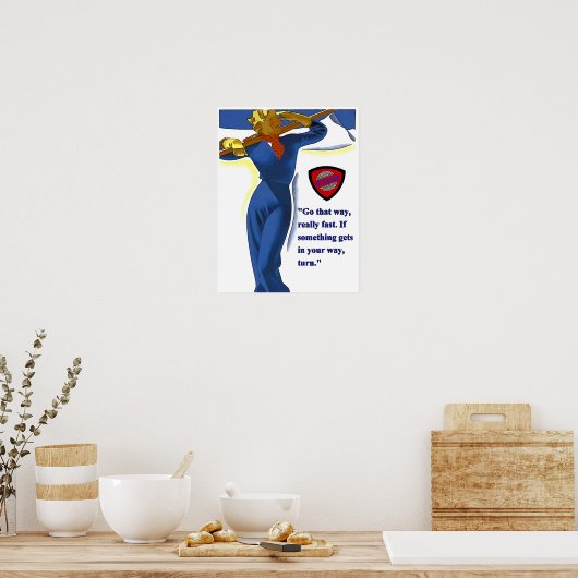 スキー大学ポスター ポスター (キッチン)