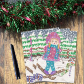 スキー女子 ポストカード