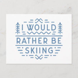 スキー好おもしろいきのスキー愛好家の美意識 ポストカード