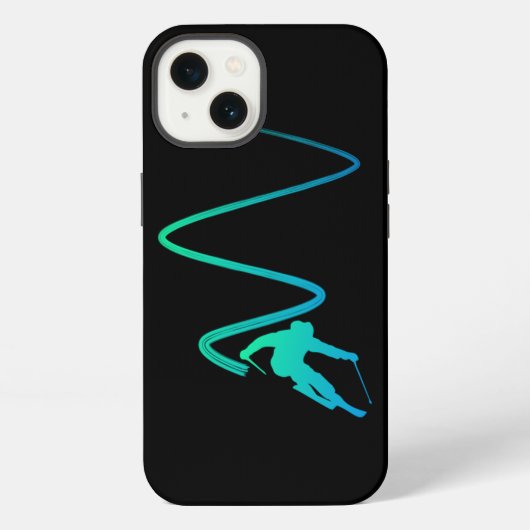 スキー好き iPhoneケース (裏面)