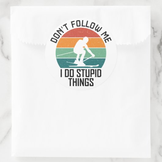 スキー好後を追きな人に、私が愚かなことをするな ラウンドシール (バッグ)