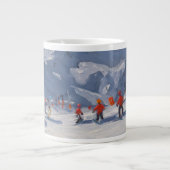 スキー学校Tignes 2009年 ジャンボコーヒーマグカップ (正面)