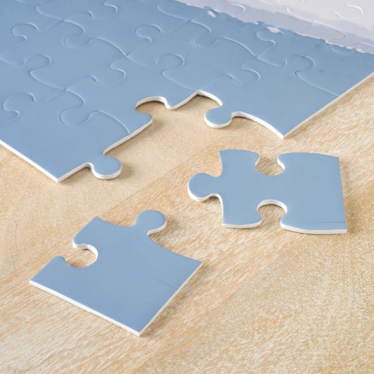 スキー山の水彩 ジグソーパズル (側面)