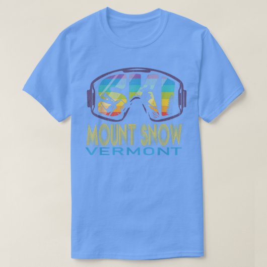スキー山スノーバーモントスキーバケーション Tシャツ (デザイン正面)