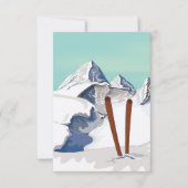 スキー山脈 招待状 (正面)